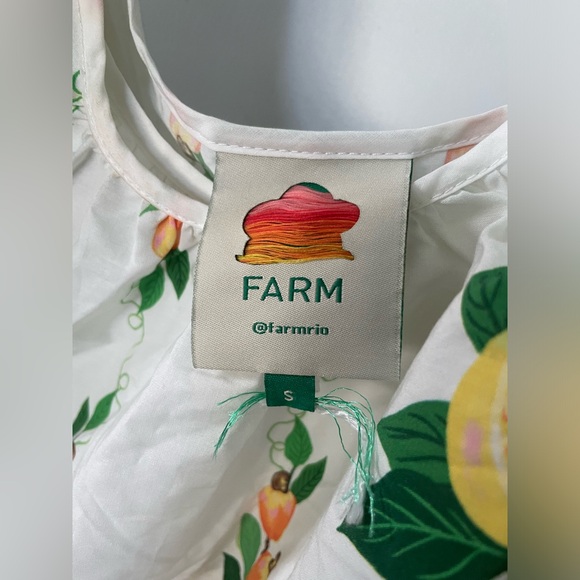 FARM RIO Papaya Salad Scarf Mini Dress S